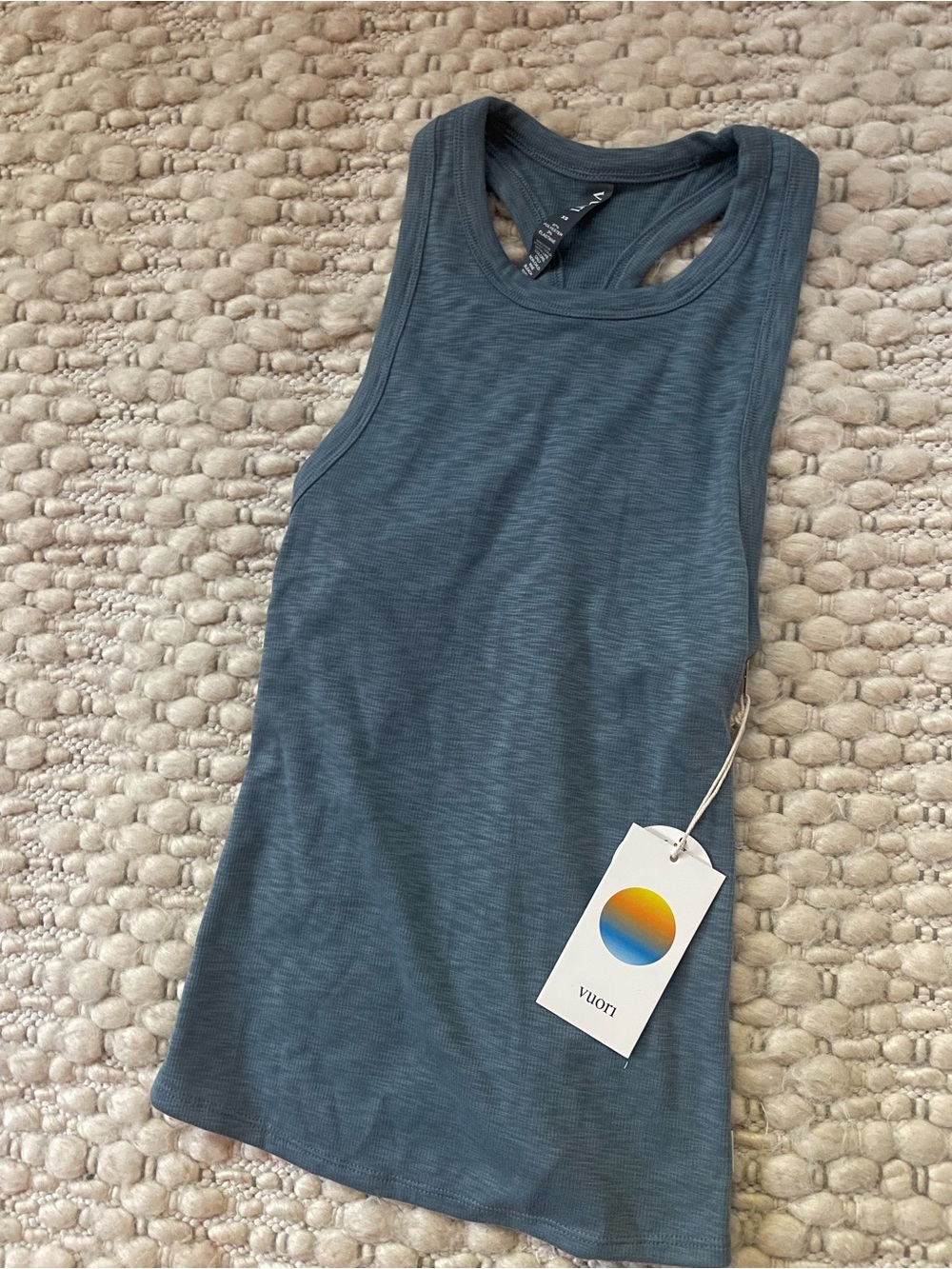 Vuori Top Sunrise High Neck - Smoke Blue